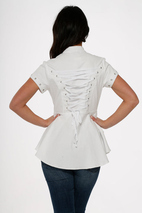 Top blanco asimétrico-7