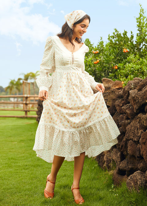 Vestido rosa con cordones de GUNNE SAX para ModCloth-2
