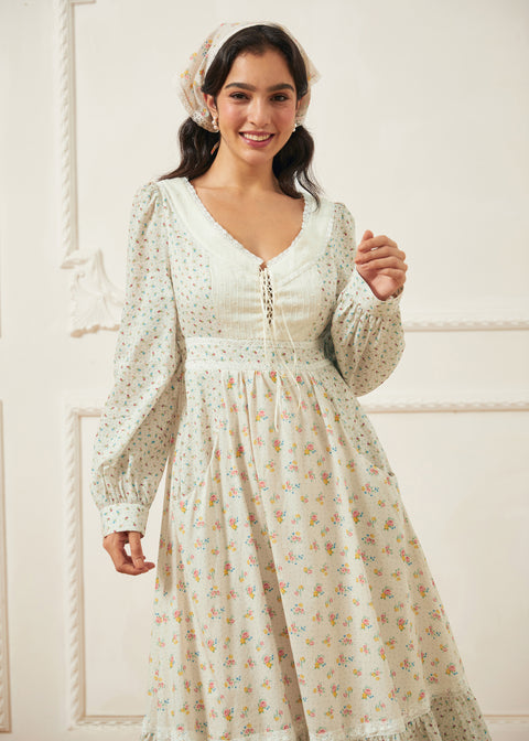 Vestido rosa con cordones de GUNNE SAX para ModCloth-3