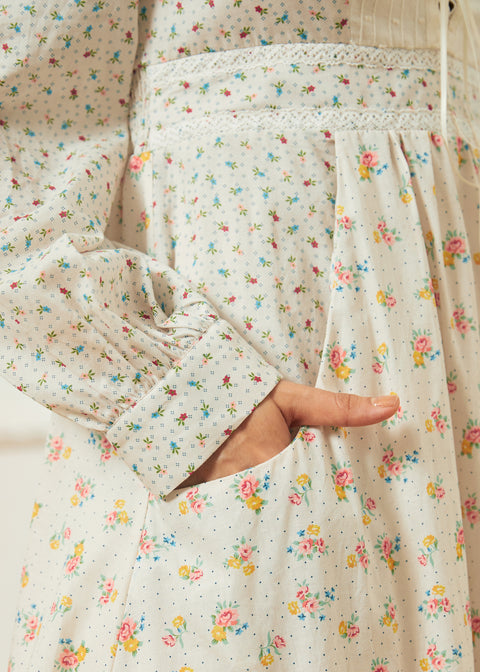 Vestido rosa con cordones de GUNNE SAX para ModCloth-1