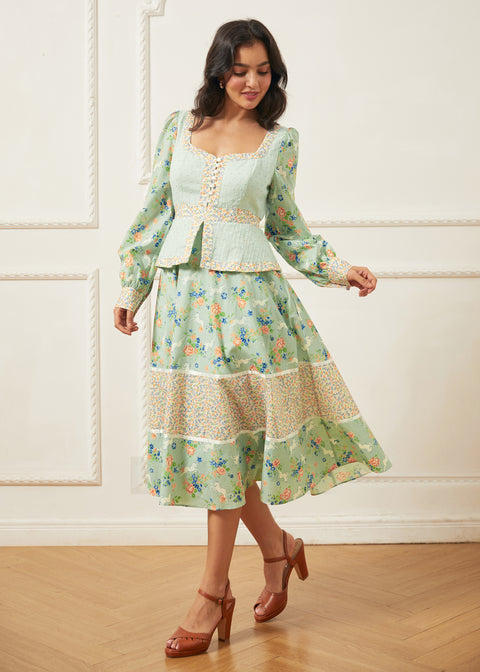 Vestido midi corsé Lilly de Gunne Sax para ModCloth-2