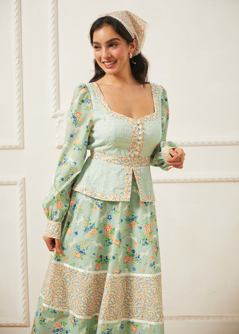 Vestido midi corsé Lilly de Gunne Sax para ModCloth-4