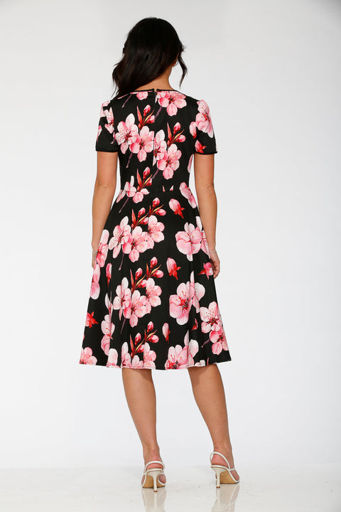 Vestido swing Black Orchid Bloom-6