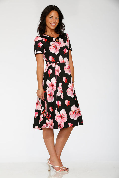 Vestido swing Black Orchid Bloom-4