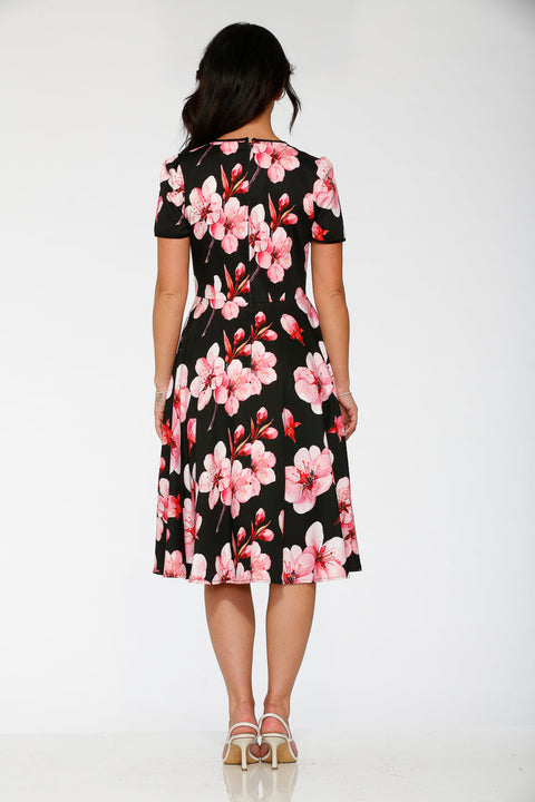 Vestido swing Black Orchid Bloom-5