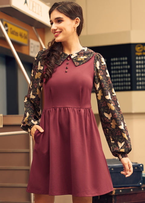 Vestido de contraste Doo-Wop Daydreamer-3