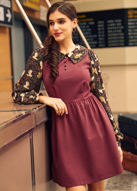 Vestido de contraste Doo-Wop Daydreamer-2