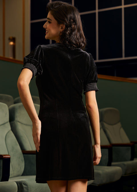 Vestido Charleston Charm de cuello cuadrado-2