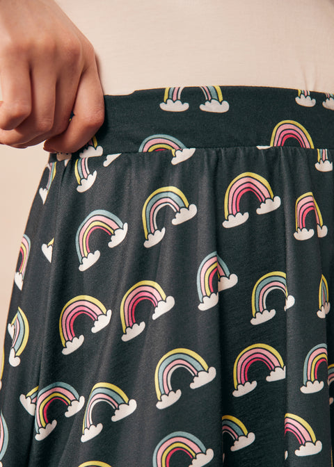 Falda midi de punto Excellence Attained (Venta final)-1