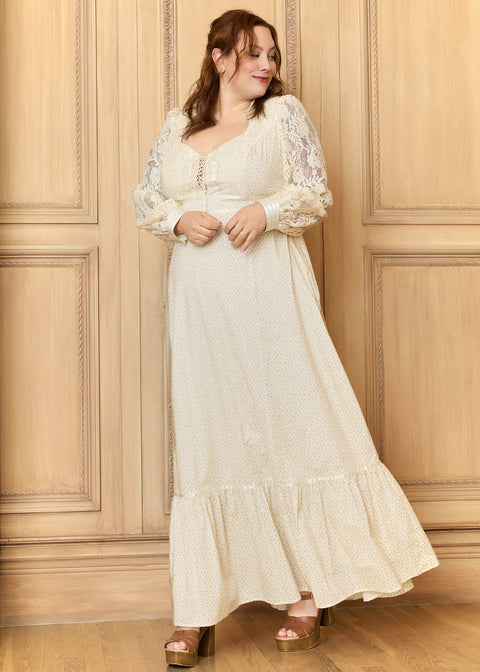 Vestido largo de cuello alto Jacqueline de GUNNE SAX para ModCloth-1