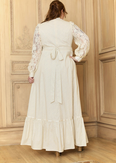 Vestido largo de cuello alto Jacqueline de GUNNE SAX para ModCloth-3