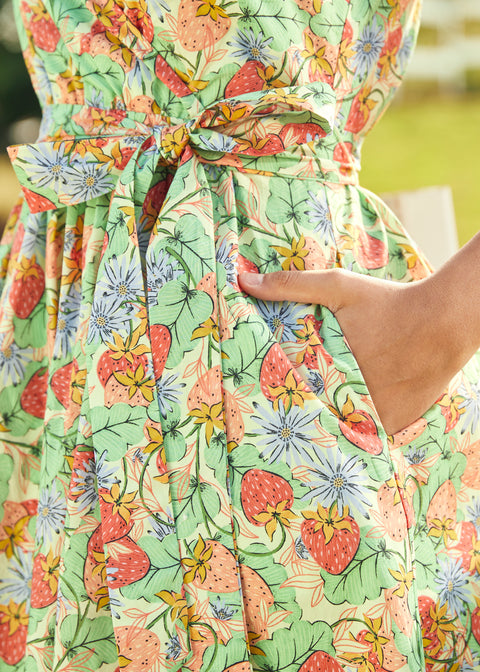 Vestido cruzado de efecto instantáneo-1