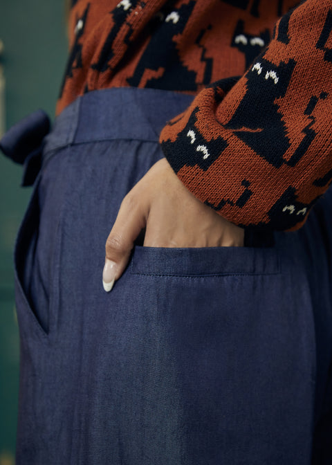 Pantalones de pierna ancha de Twilight Whispers-1