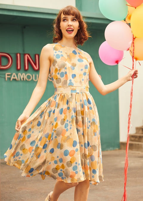 El vestido de paseo de refresco-7