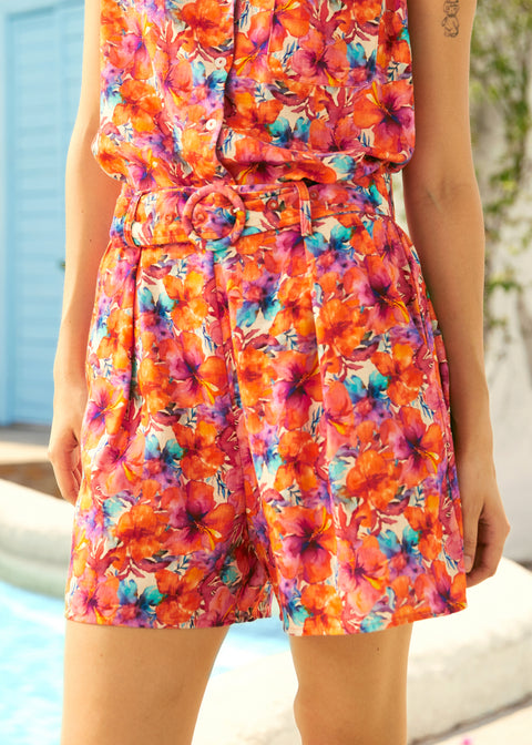 Pantalones cortos plisados Breezy By Design-4