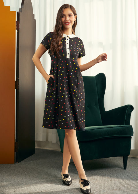 Vestido camisero Pretty at the Pumpkin Patch-3