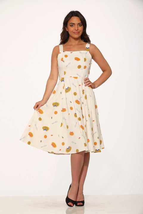 Vestido de swing de pastel-2