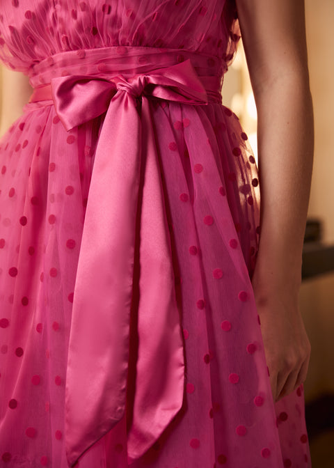 Vestido Memory Lane de corte ajustado y falda acampanada-1