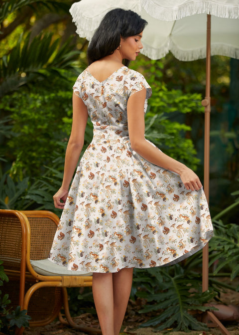 Animales del bosque Greta Dress-2
