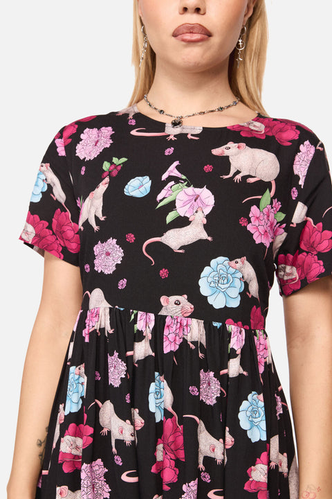 Vestido estampado Rat-A-Tat-1