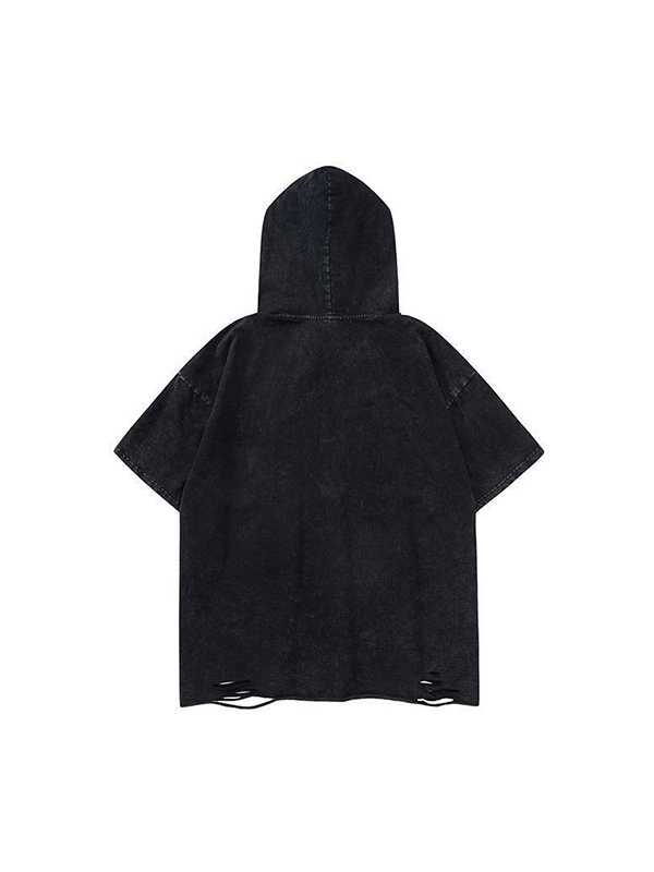 Little Devil Dark Style Print Short Sleeves-1