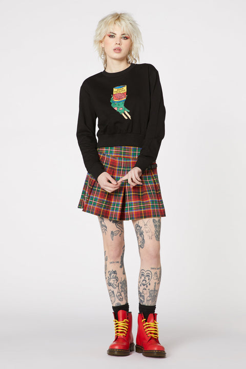 Suéter corto de corte recto Brainz-2