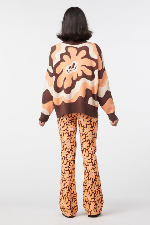 Tejido de punto "Frenesí floral"-2