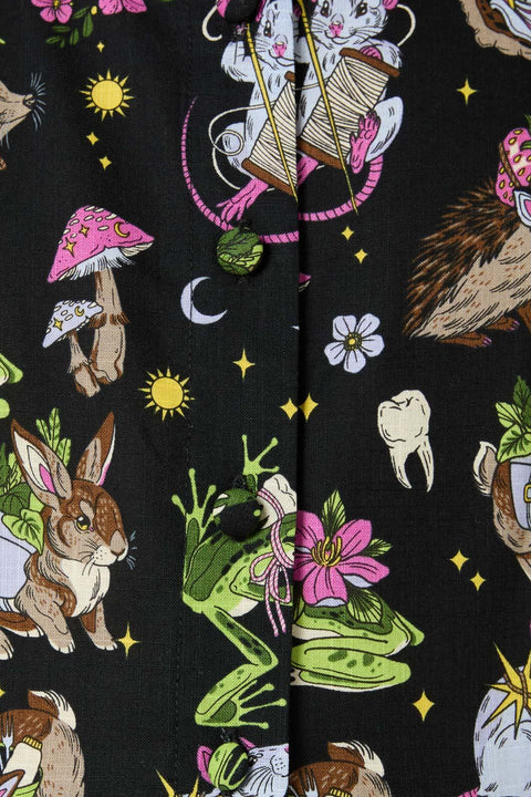 Vestido estampado del Gremio de Coleccionistas-1