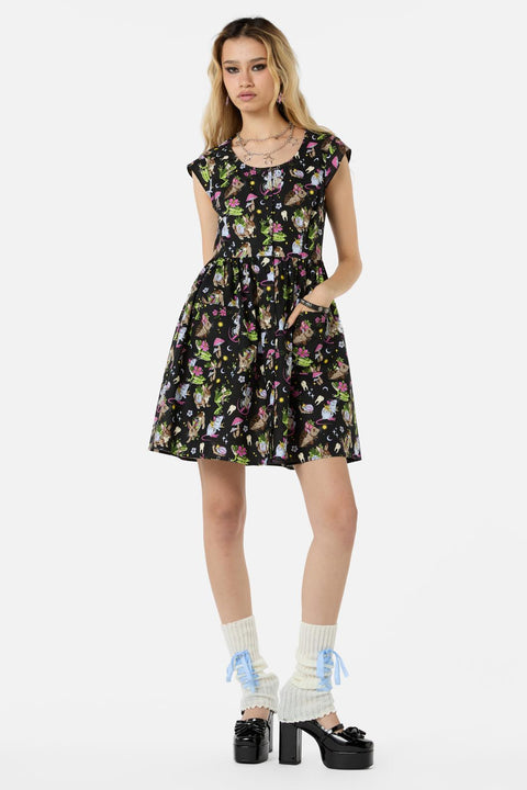 Vestido estampado del Gremio de Coleccionistas-2