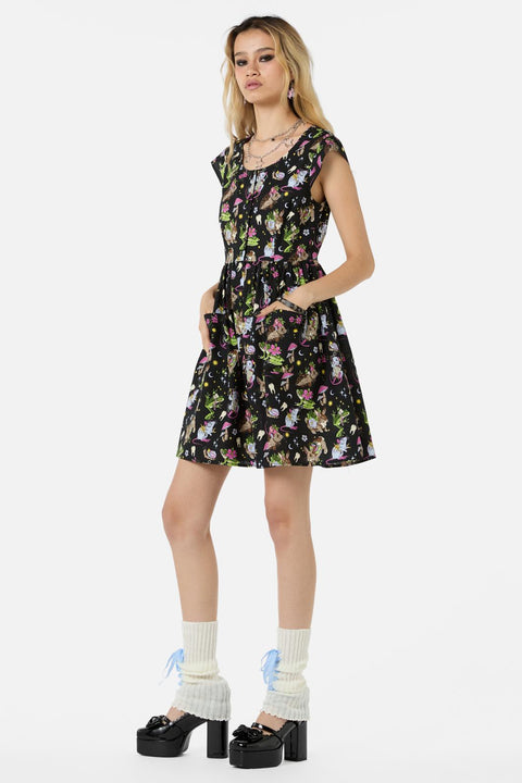 Vestido estampado del Gremio de Coleccionistas-3