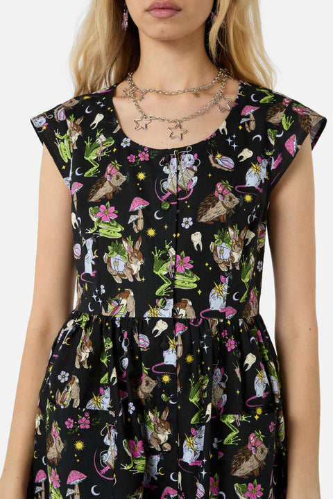 Vestido estampado del Gremio de Coleccionistas-5