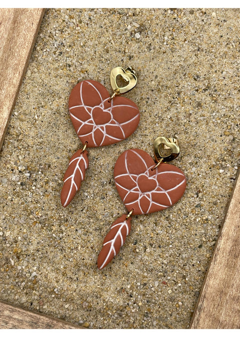 Pendientes colgantes de atrapasueños-1