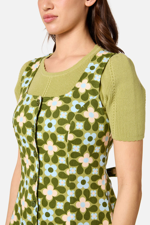 Vestido de peto corto Ginny estilo años 60-1