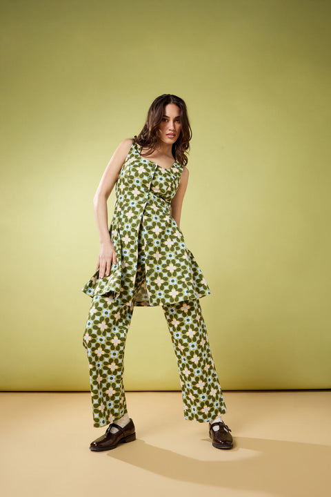 Vestido de peto corto Ginny estilo años 60-4