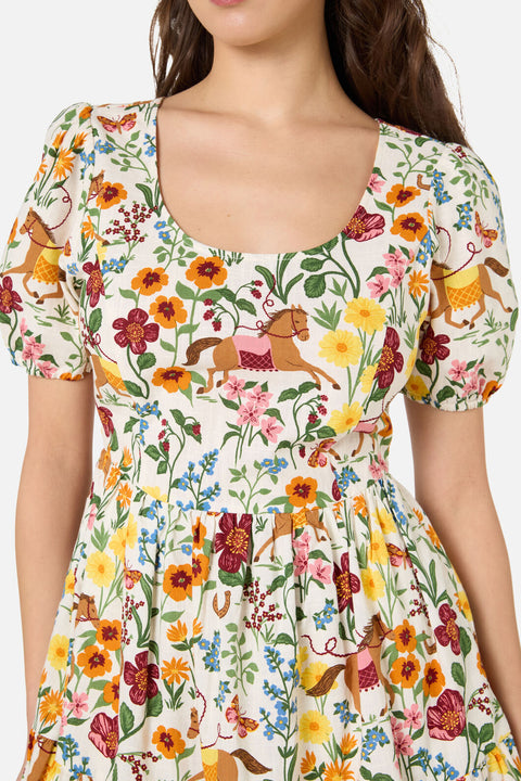 Minivestido escalonado de Fancy Horses-1