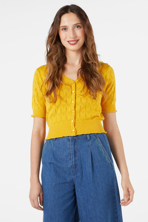 Cárdigan de punto de algodón Wednesday-5