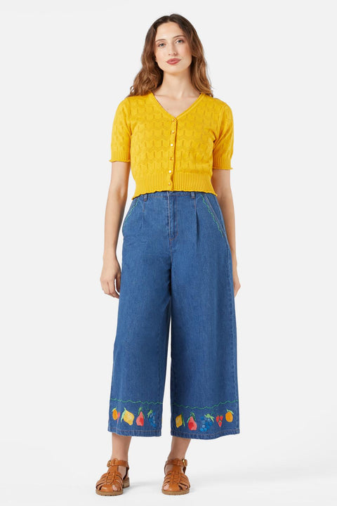 Cárdigan de punto de algodón Wednesday-6