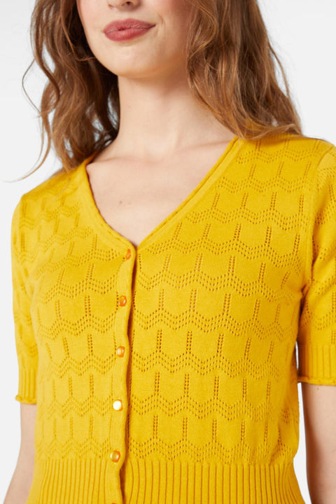 Cárdigan de punto de algodón Wednesday-8