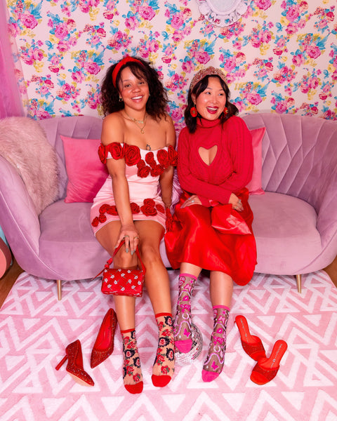 Paquete de calcetines transparentes Disco Glam-5