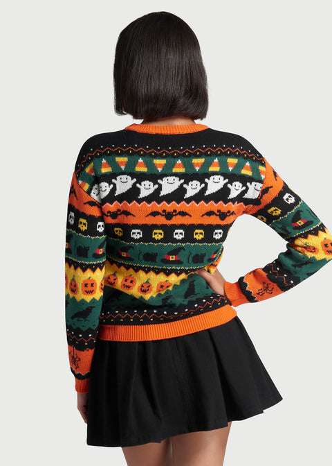 Suéter Fair Isle "Fright Night Delight"-6