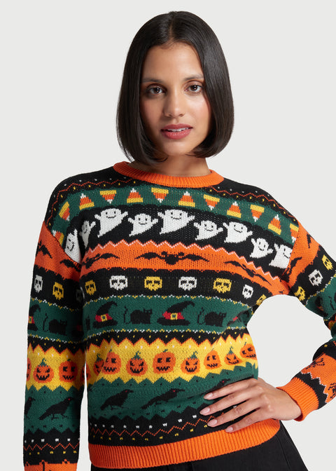 Suéter Fair Isle "Fright Night Delight"-7